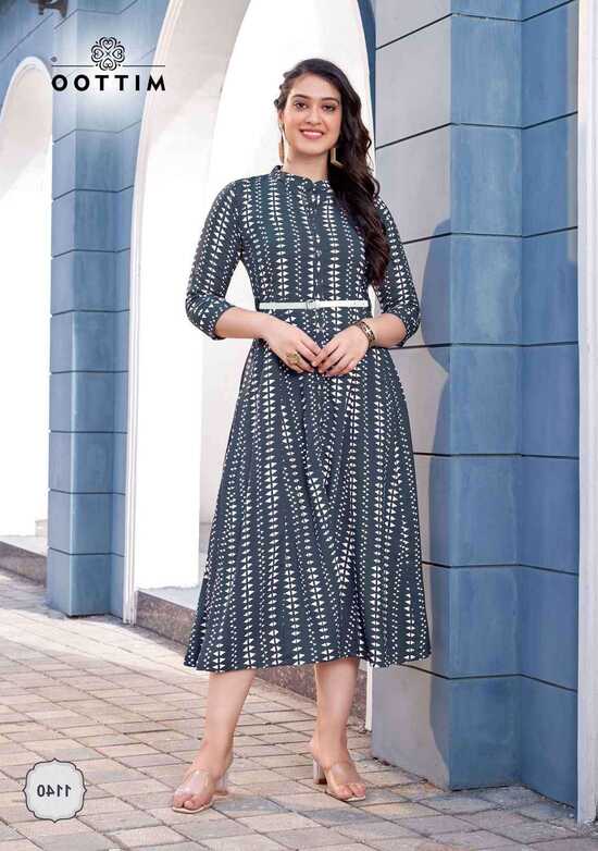 Mittoo Belt Vol 13 Exclusive Rayon Frock Style Western Kurti Designs