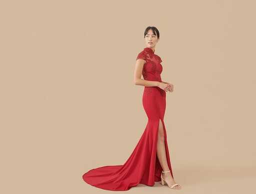 Modern Cheongsam Custom Chinese Wedding Dress Red Cheongsam Dress ...