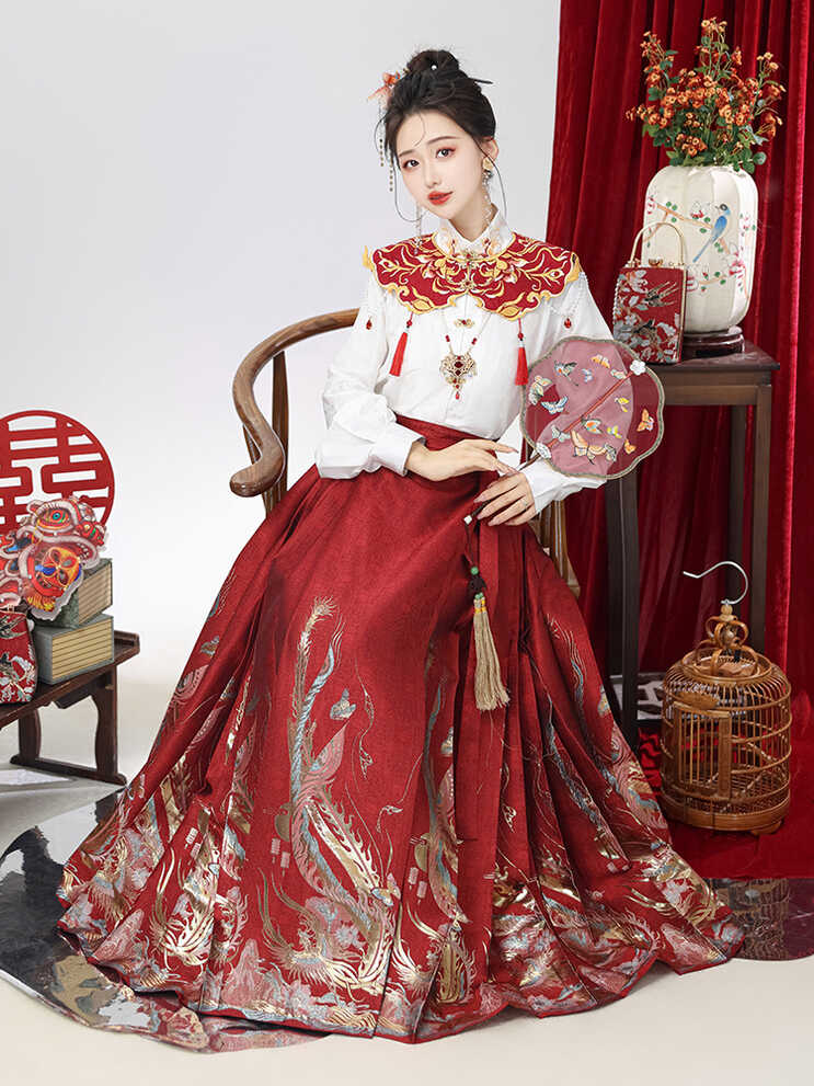 Modern Traditional Chinese Wedding Dress Embroidered Hanfu ...