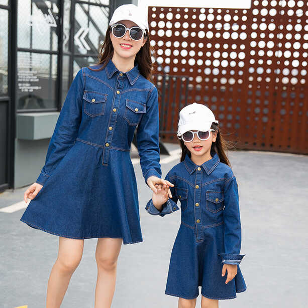 Mommy &amp; Me Matching Denim Dress – dresslikemommy.com