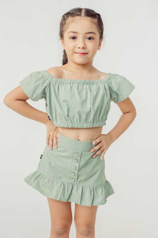 Mossimo Kids Girls Off Shoulder Crop Top &amp; Skirt Set – Mossimo PH