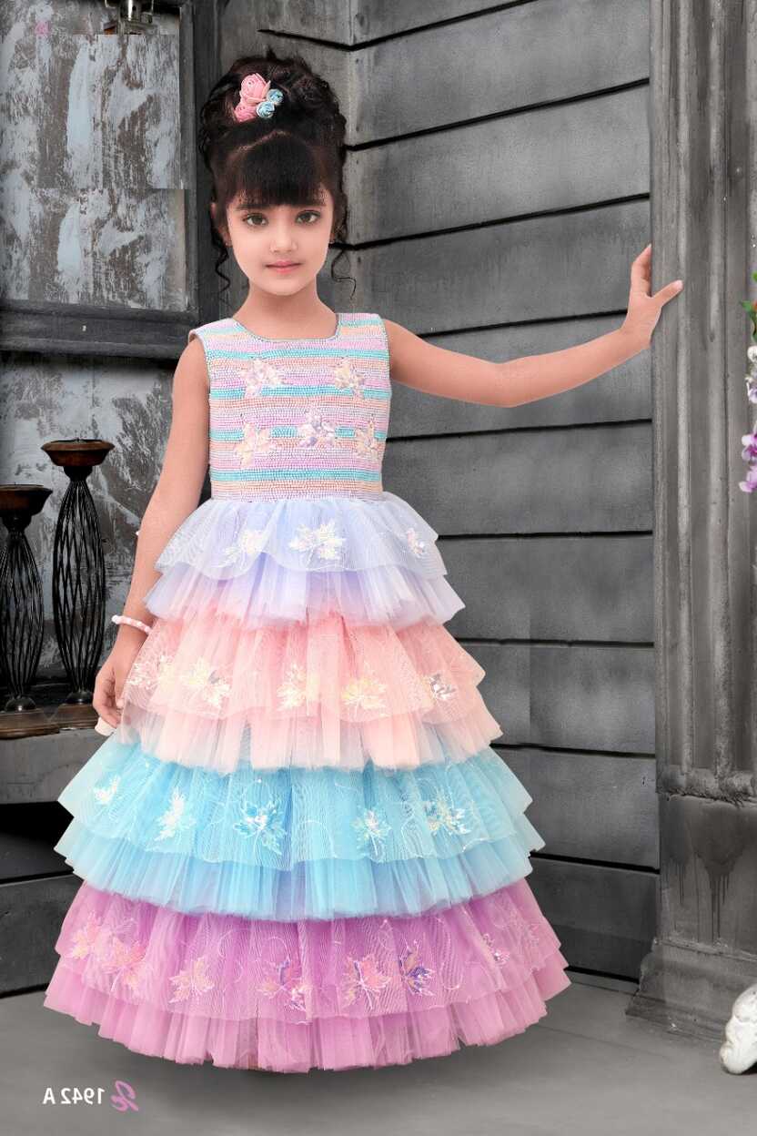 Multi Layer Baby Girl Dress Designs Children Frock Patterns Lace ...