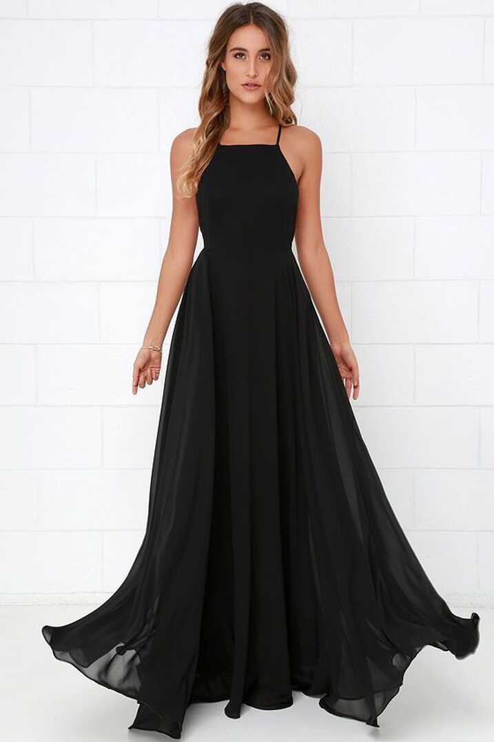 Mythical Kind of Love Black Maxi Dress