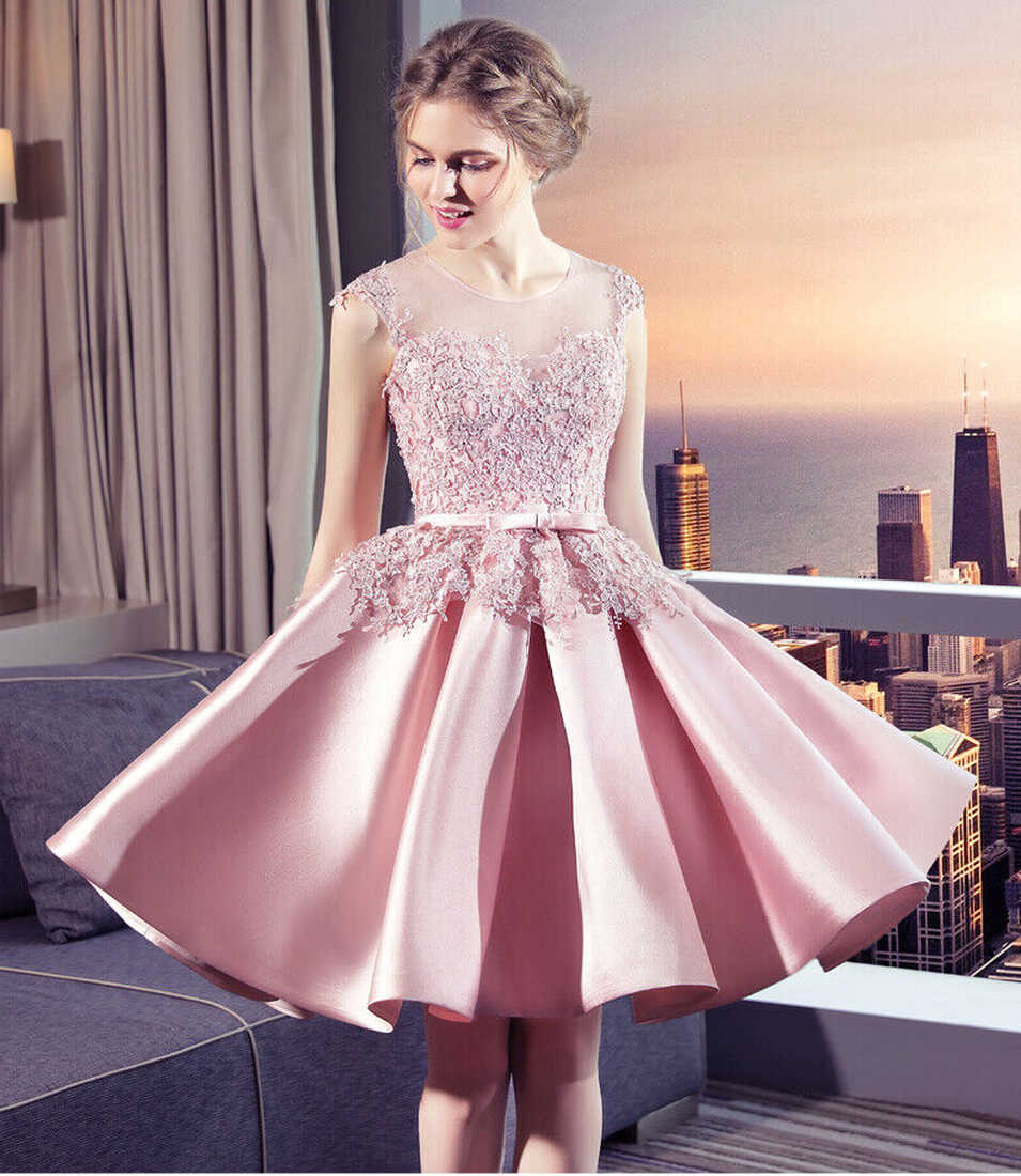 NEW Evening Formal Party Ball Gown Prom Bridesmaid SHORT Host ...