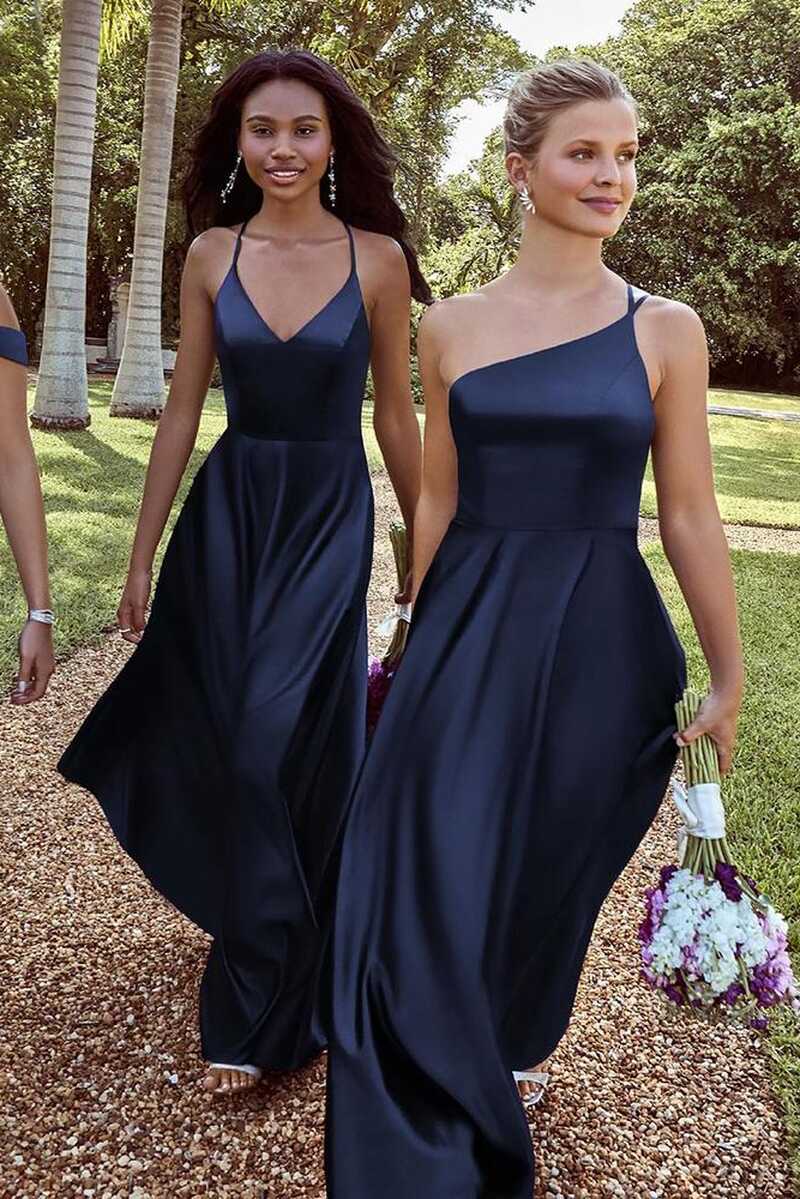 Navy Bridesmaid Dresses: 15 Ideas For Your Girls