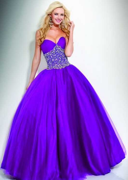 Neon purple gown | Purple ball dresses, Prom dresses ball gown ...