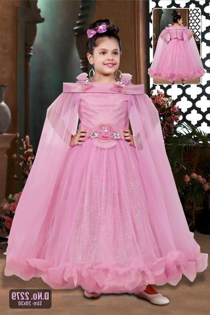 Net Kids Girls Party Wear Gown at Rs 1250 in New Delhi | ID ...