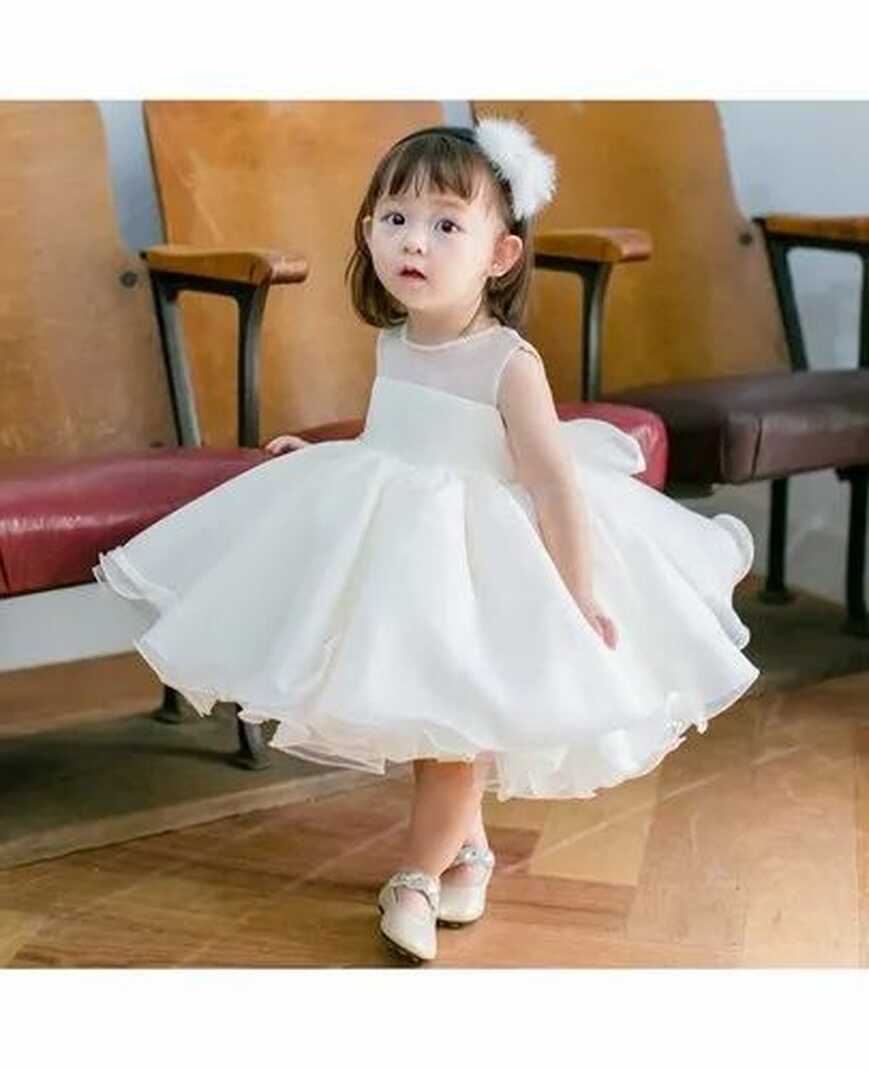 Net Party Wear Baby Girl Puffy Dress at Rs 500/piece in Noida | ID ...