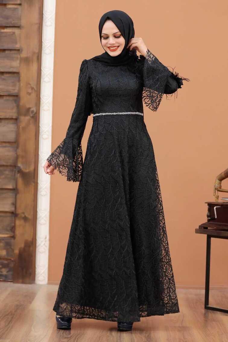 Neva Style - Modern Black Muslim Engagement Dress 3938S ...