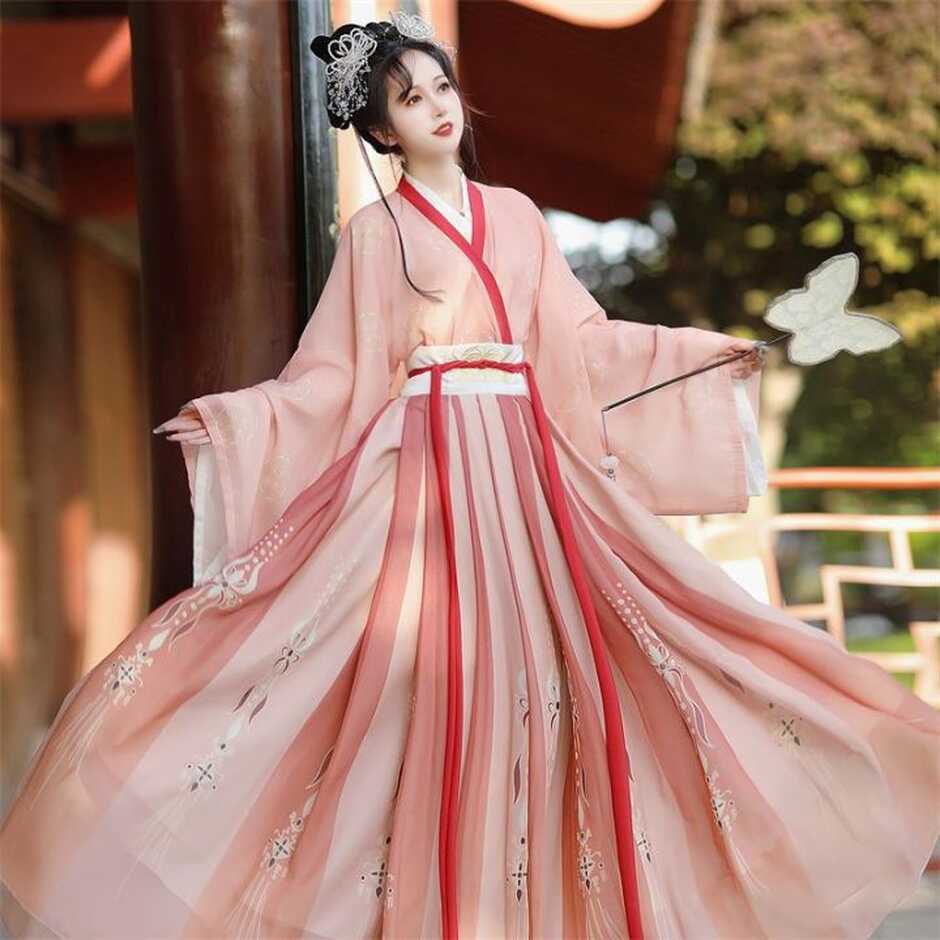 New Arrival】WeiJin Dynasty Hanfu Dress Set Female Chinese Style ...