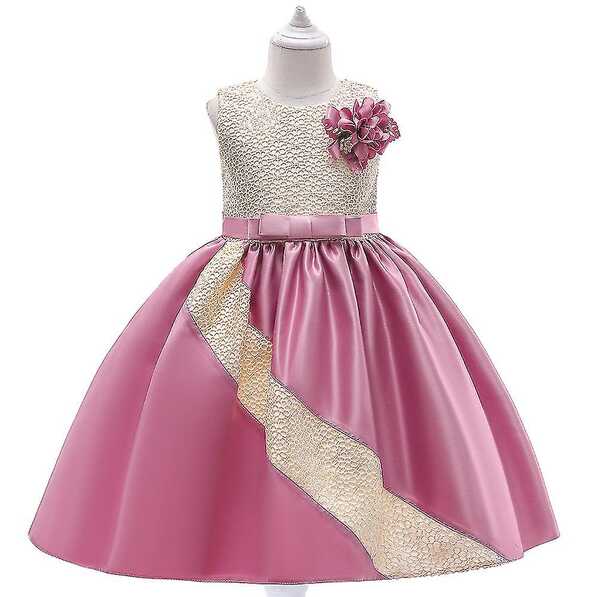 New Colorblock Sleeveless Girls Dress Kids Host Dress,prom Dress ...