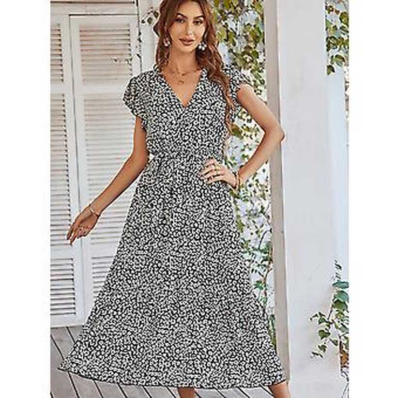 New In Printed Casual Women&#39;s Dresses Elegant Dresses For Women ...