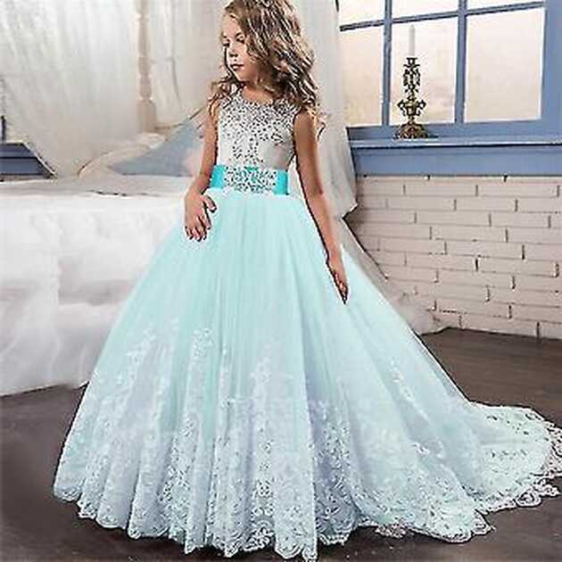 New Style Girls Princess Dress Long Skirt Girls Party Dress ...