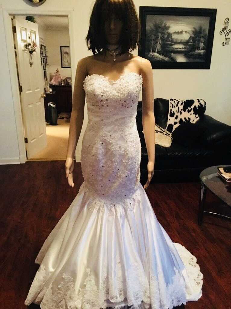 New beautiful mermaid Sweetheart Neckline Bling Wedding Dress ...