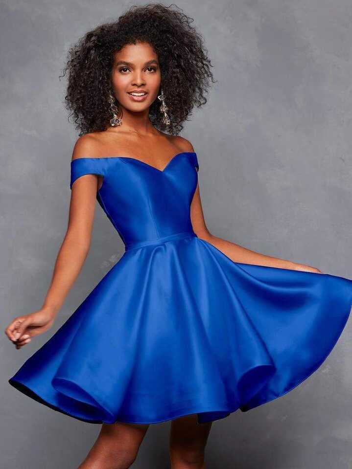 Nox Anabel - S3442 Bare Off Shoulder A Line Cocktail Dress ...