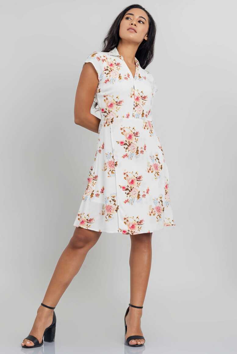 Odel White Floral Dress | Odel.lk