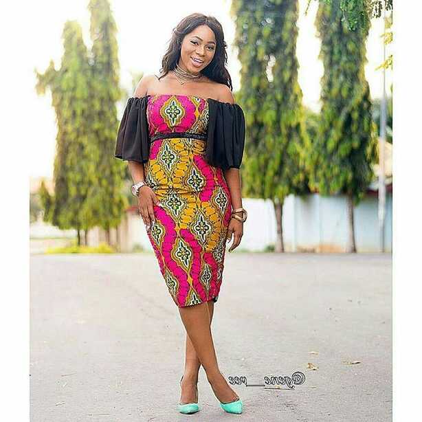 Off Shoulder Ankara Short Gown Styles | Dezango