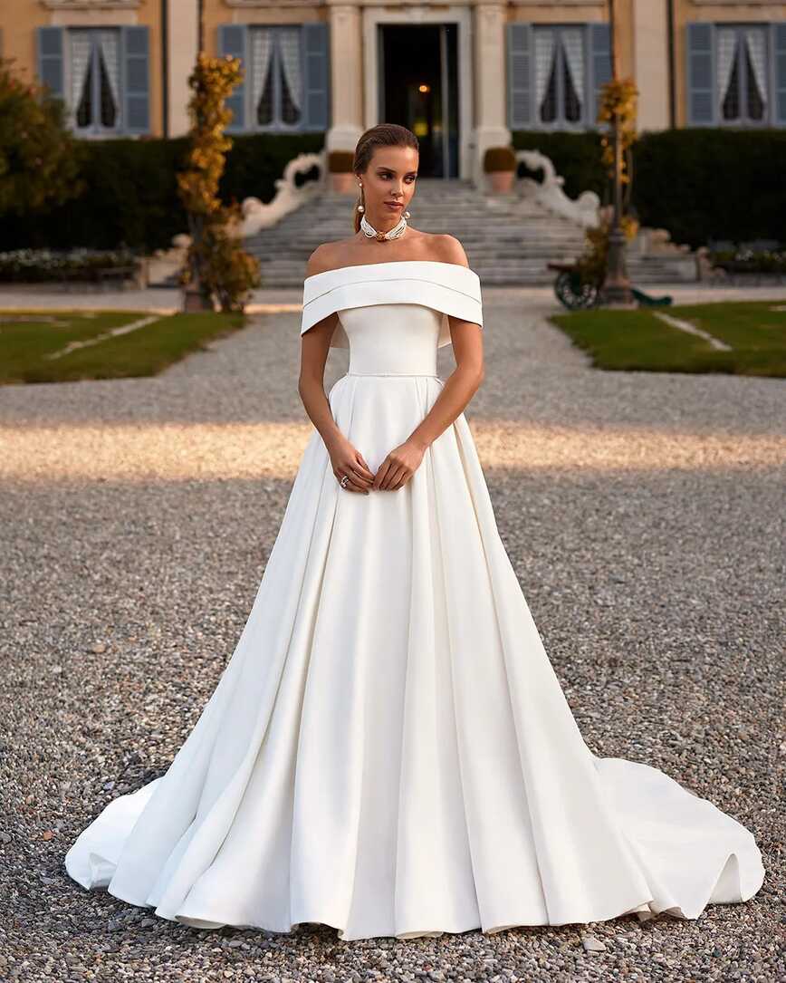 Off The Shoulder Wedding Dresses: 35 Bridal Looks