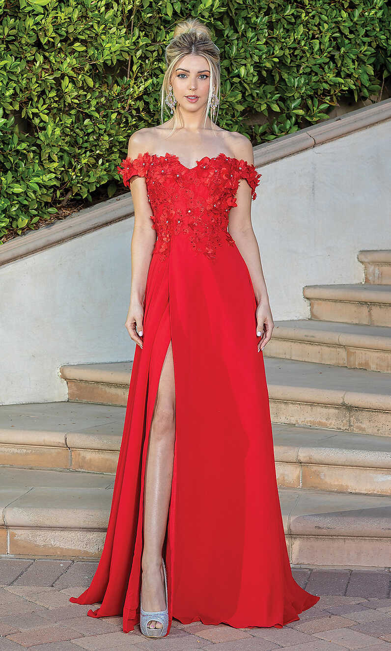 Off-the-shoulder Long A-Line Prom Dress with Corset