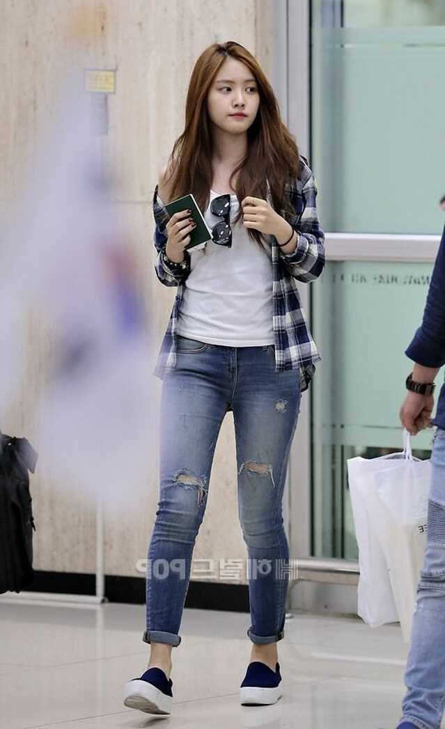 Official Korean Fashion : Apink Naeun Airport Fashion