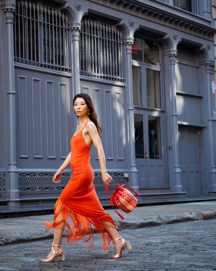 Orange Summer Look — Suzanne Spiegoski