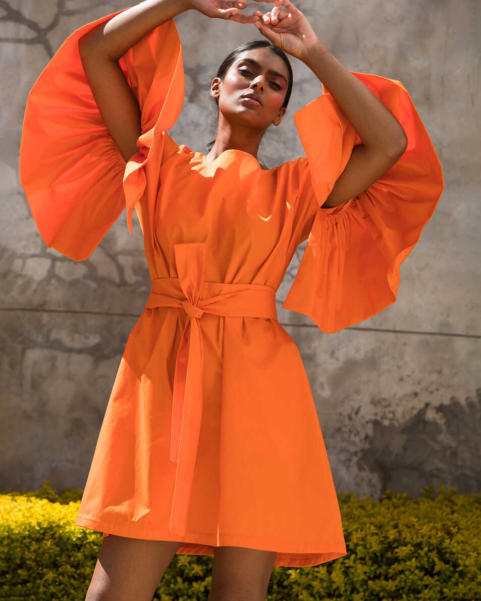 Orange cotton dress, ERRE | South Africa| Equilibrio