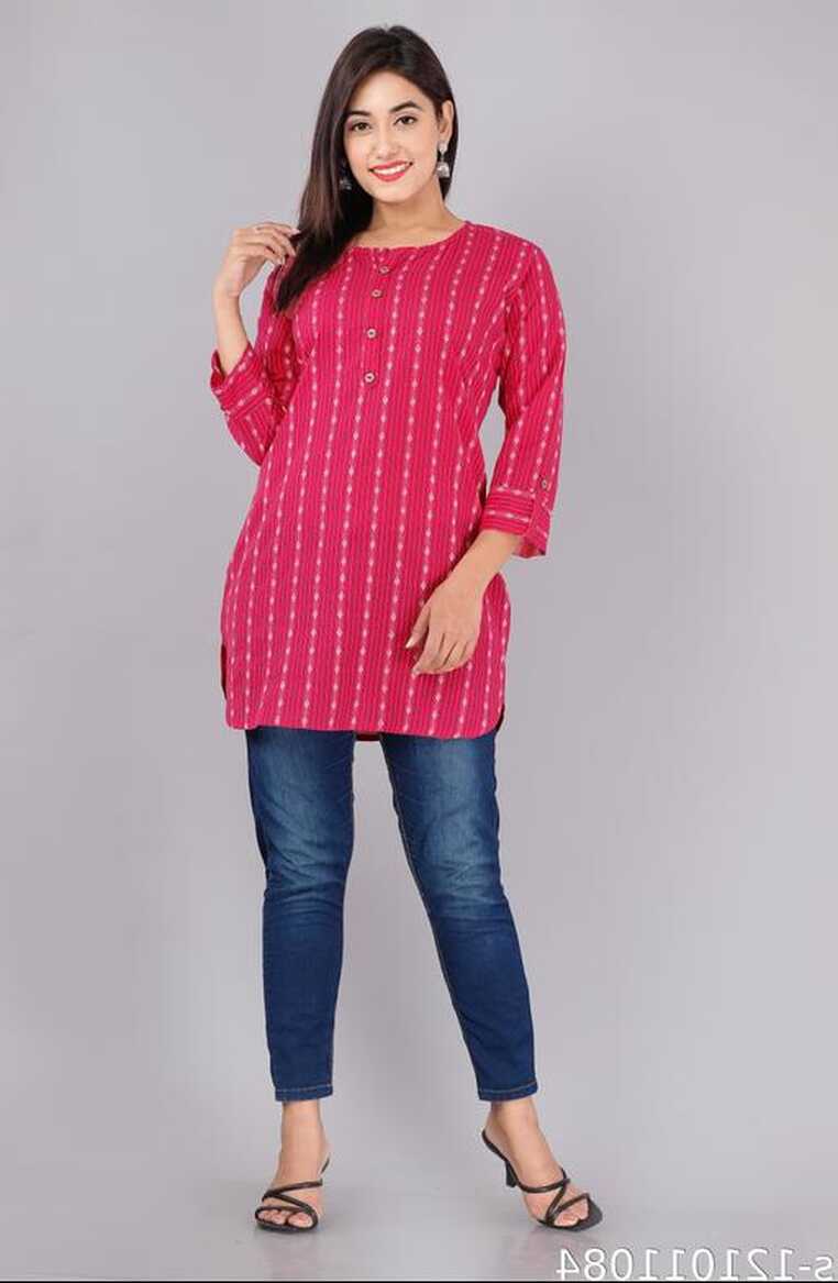 PINK TOP COTTON KANTHA