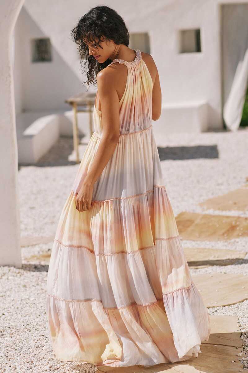 PQ Swim Tiered Ruffle Maxi Dress | Anthropologie Japan - Women&#39;s ...