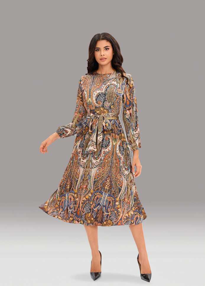 Paisley Shein Midi Dress