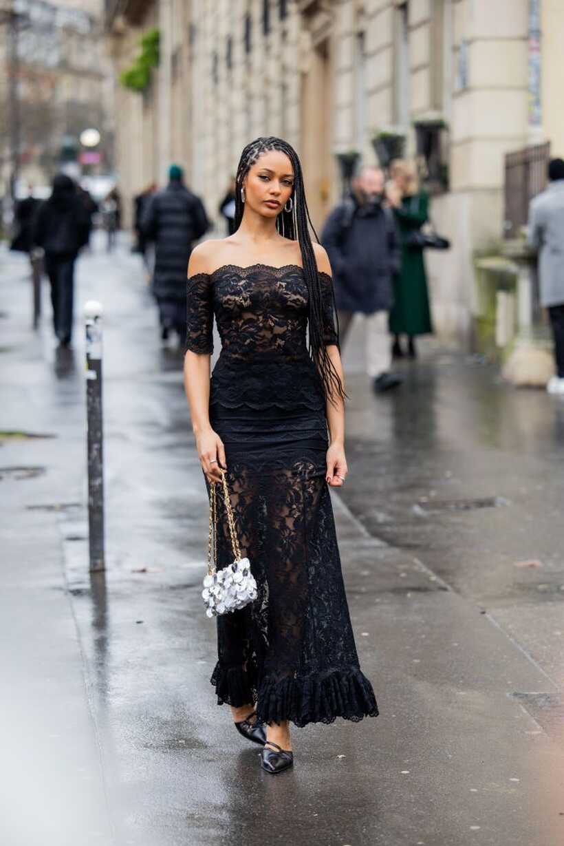 Paris Street Style Embraced the Party Dress