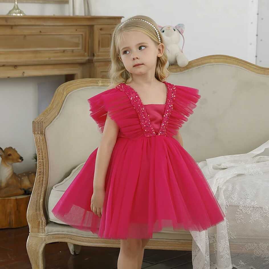 Party Dress Kids Girl 5 6 Years | Birthday Girl Dress 3 Years ...