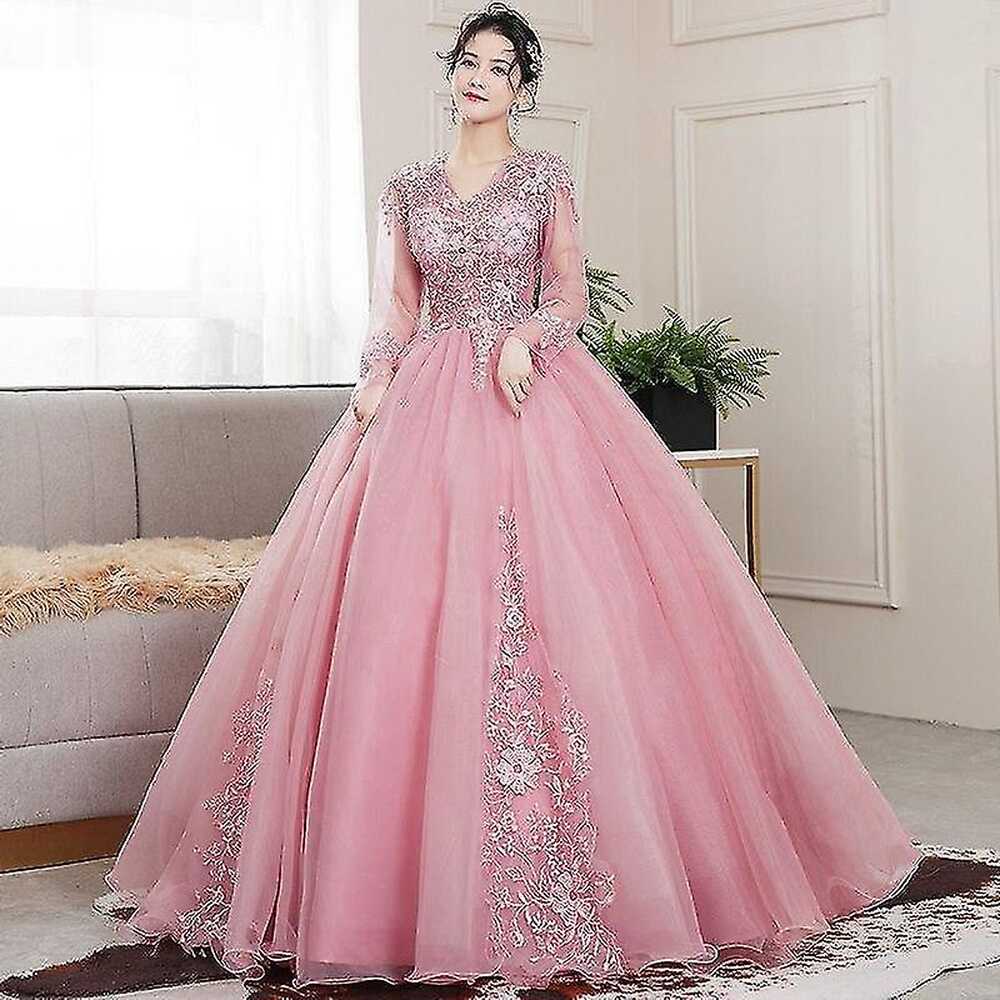 Party Prom Full Sleeve Sexy V-neck Ball Gown Dresses ( Set 1 ...