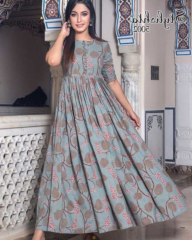 Partywear Designer Pure Maslin Gown