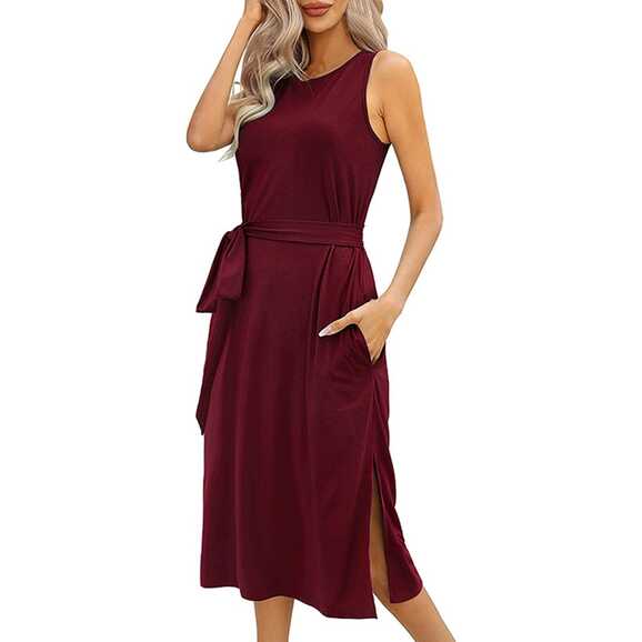 Petite Casual Summer Dresses For Women Midi Length Casual ...