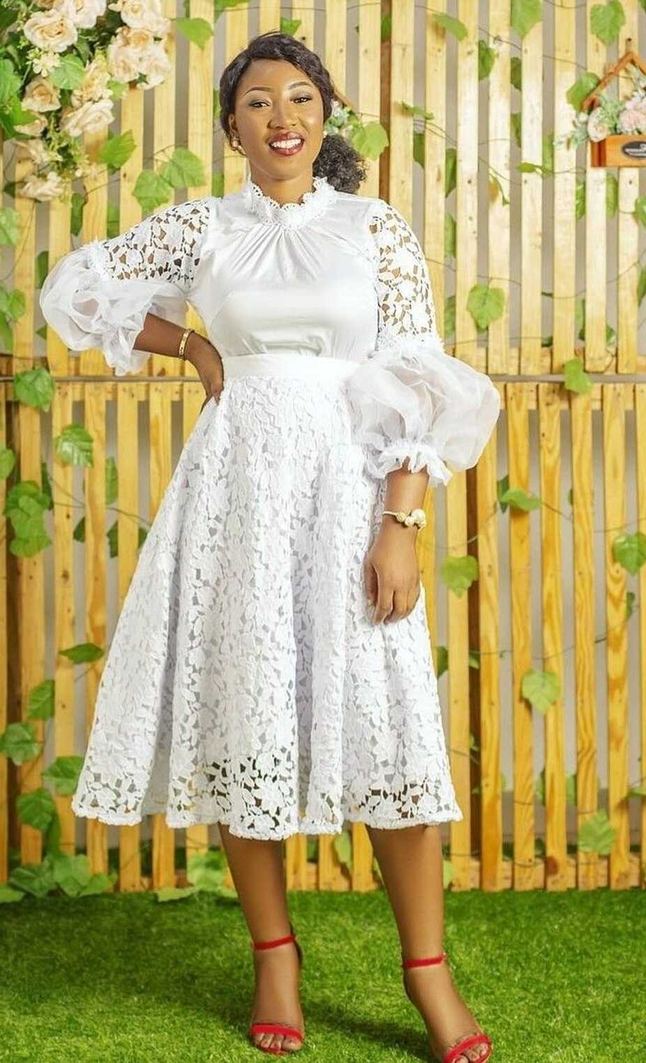 Pin by Africhic Collections on belle robe | Lace dress classy ...