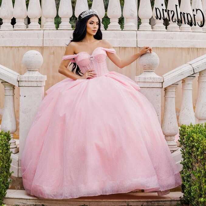 Pink Ball Gown Quinceanera Dress 2023 Sweet 15 16 Years Old ...