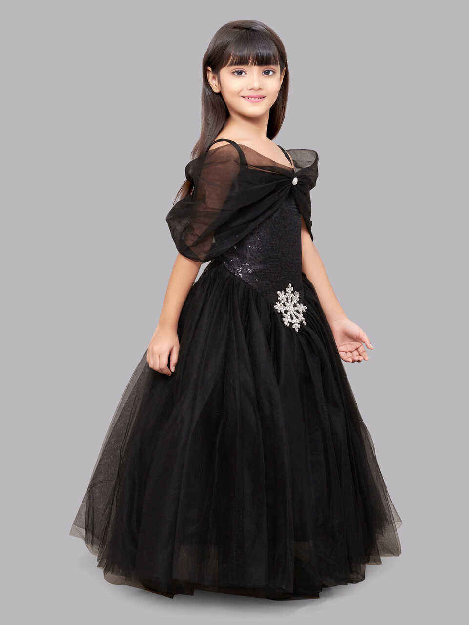 Pink Chick Black Princess Ball Gown