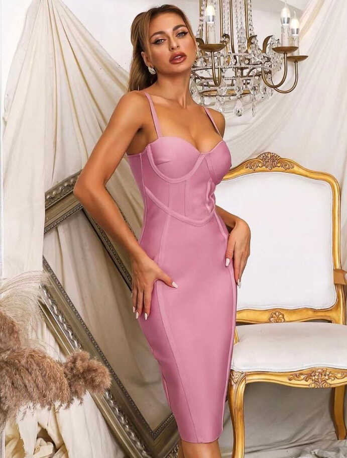 Pink Elegant Bodycon dress