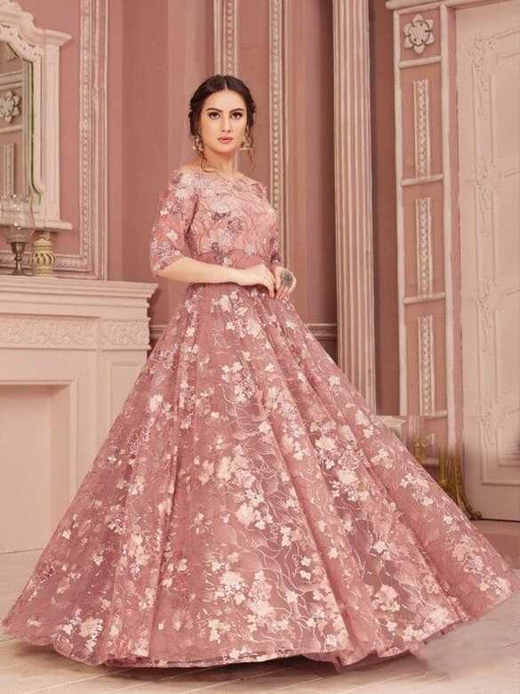 Pink Gown for Wedding| Shop Online | Gown party wear, Party wear ...