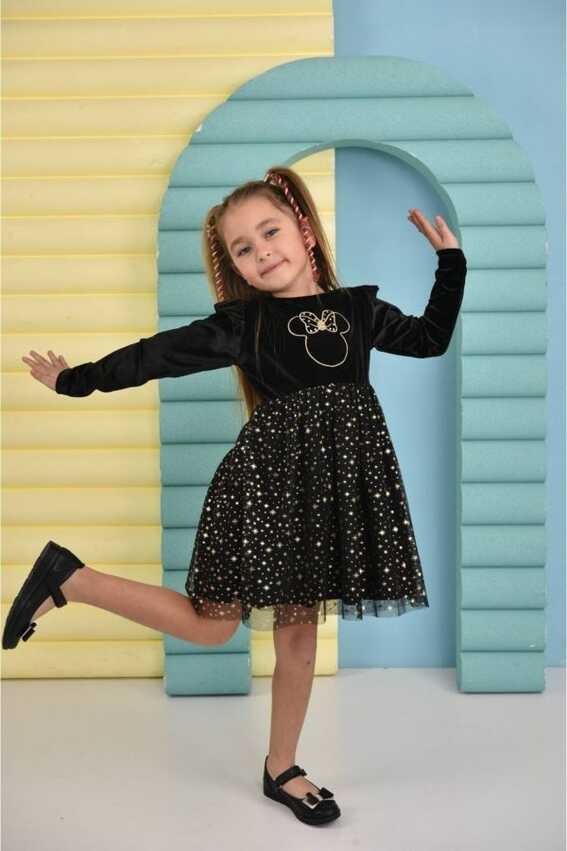 Pink Hippo Kids Girl&#39;s Velvet New Year Dress with Glittering Tulle ...