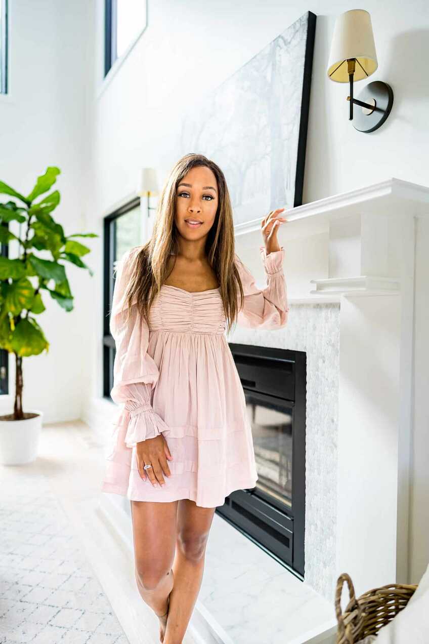 Pink Long Sleeve Mini Dress | LivingLesh - a luxe lifestyle blog