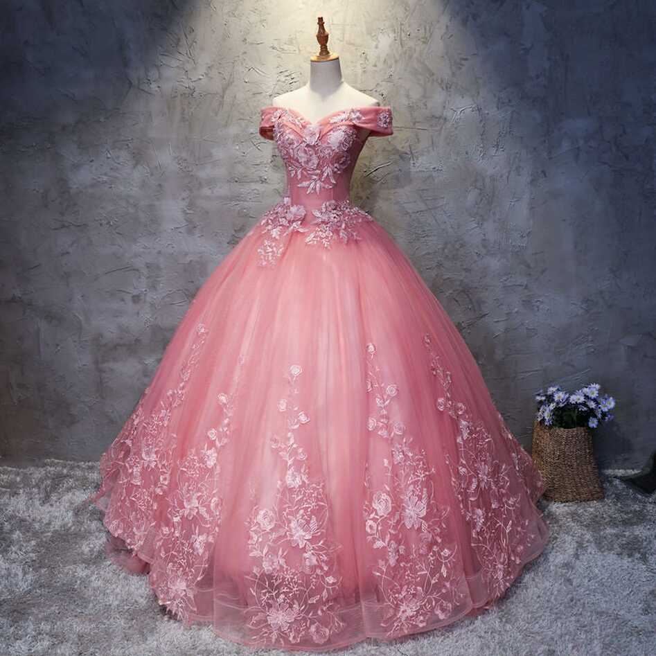 Pink Princess Prom Dress - Etsy Canada