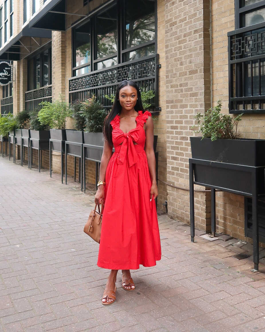 Pita Midi Dress - Red curated on LTK