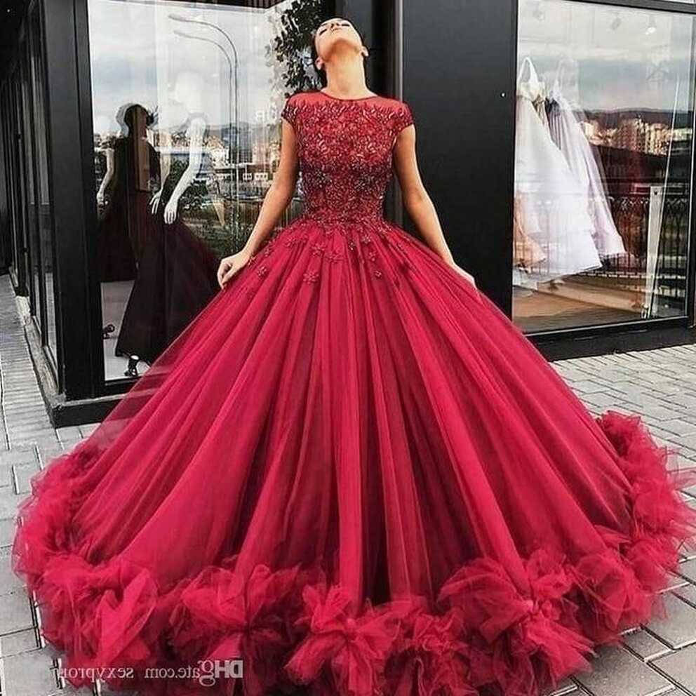 Plain Party Wear Ball Gown, Feature : Attractive Designs ...