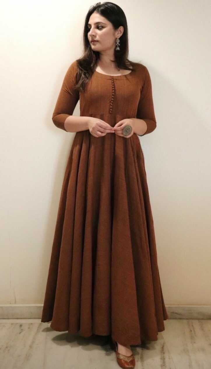 Plain anarkali kurti