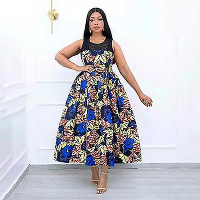 Plus Size African Print Dresses For Women Traditional African ...