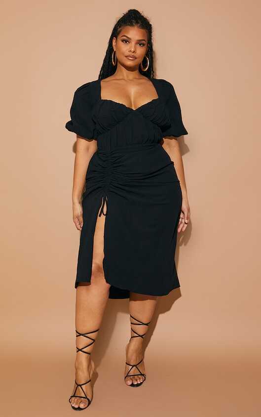 Plus Size Black Dresses | Plus Size LBDs | PrettyLittleThing USA