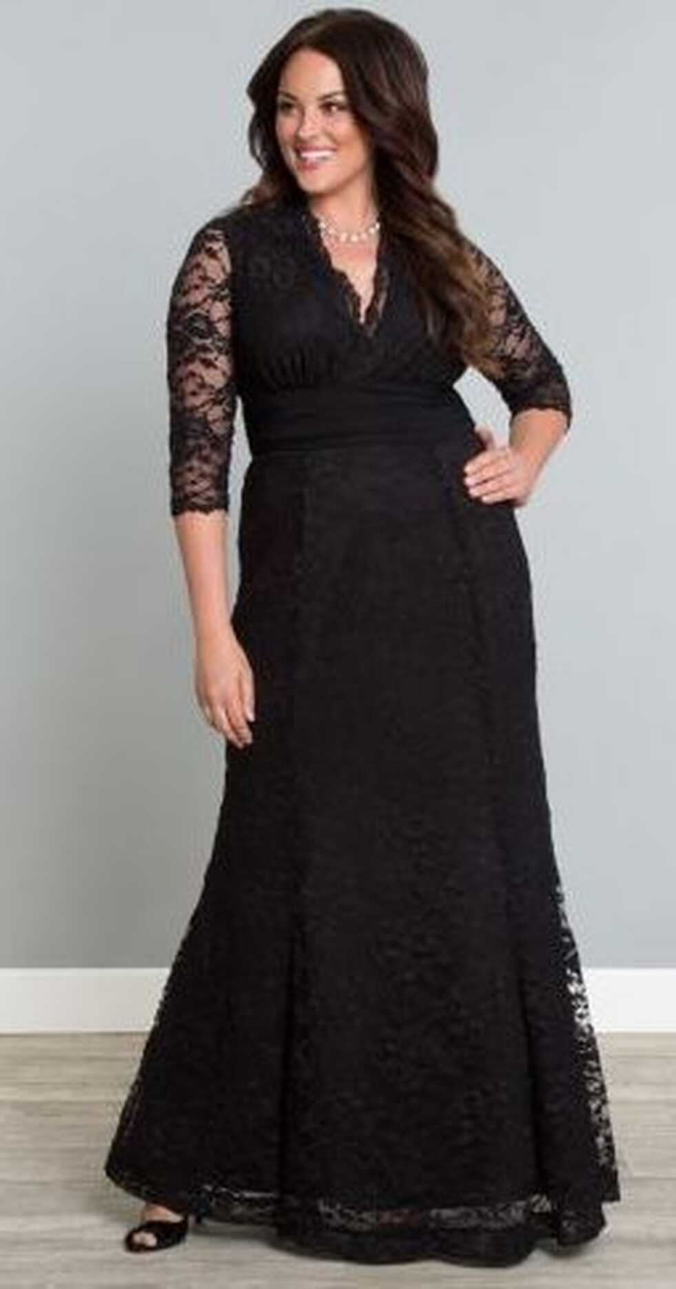 Plus Size Black Dresses top 5