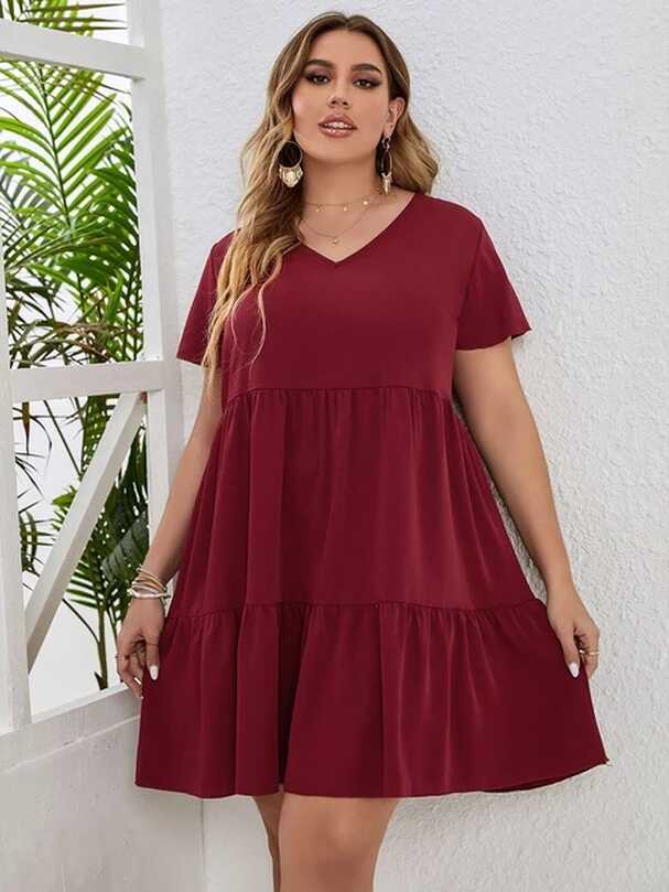 Plus Size Casual Summer Dresses 2022 | Plus Size Red Dresses Women ...