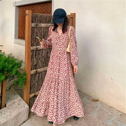 Plus Size Korean Floral Wrap Long Sleeve Midi Dress – Pluspreorder